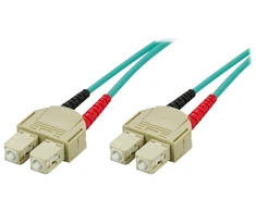 OM3 optinis kabelis DELTACO, SC - SC, duplex, multimode, 50/125, 3m / SCSC-63