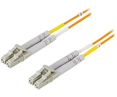 OM1 optinis kabelis DELTACO, LC - LC, duplex, UPC, 62,5/125, 20m, oranžinis / LCLC-20M