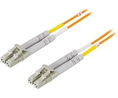 OM1 optinis kabelis DELTACO, LC - LC, duplex, UPC, 62,5/125, 15m, oranžinis / LCLC-15M