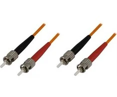 OM1 optinis kabelis DELTACO, ST - ST, duplex, UPC, 62,5/125, 1,5m, oranžinis / FB-31-5