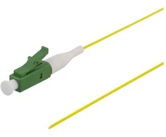 DELTACO OS2 optinio pluošto pigtail, LC, simplex, APC, 9/125, 1,5 m