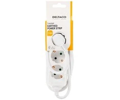 Ilgiklis DELTACO 3xCEE 7/3 1xCEE 7/7 1,5m baltas / GT-0303