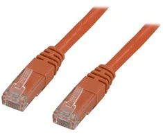 DELTACO CAT6 U / UTP tinklo kabelis, 0,5 m, oranžinis