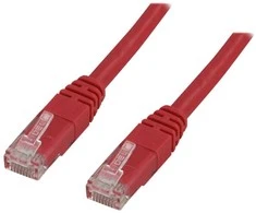 Deltaco TP-67R, 7 m, Cat6, U/UTP (UTP), RJ-45, RJ-45, raudonas