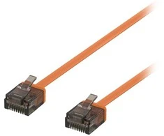 Deltaco UUTP-2024, 1 m, Cat6a, U/UTP (UTP), RJ-45, RJ-45, Oranžinis