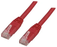 Deltaco TP-65R, 5 m, Cat6, RJ-45, RJ-45, raudonas