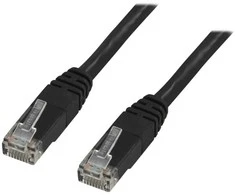 Deltaco TP-620S, 20 m, Cat6, RJ-45, RJ-45, juodas