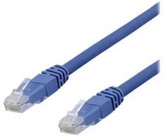 DELTACO – tinklo kabelis – RJ-45 (kištukas) į RJ-45 (kištuką) – 20 m – UTP – CAT 6a – be halogenų, presuotas – mėlynas