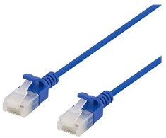 Deltaco - Tinklo kabelis - RJ-45 (patinas) į RJ-45 (patinas) - 5 m - UTP - CAT 6a - be halogenų, presuotas, be kabliukų - mėlynas