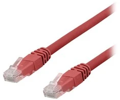 U/UTP Cat6a kabelis DELTACO, LSZH, 0,5 m, raudonas / TP-60RAU