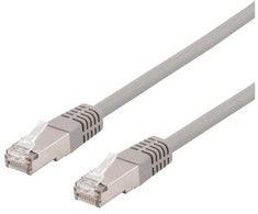 DELTACO U/FTP Cat6a tinklo kabelis, LSZH, 0,3 m, pilkas