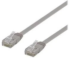 Deltaco TP-610-FL, 10 m, Cat6, U/UTP (UTP), RJ-45, RJ-45, Pilkas