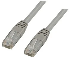 Deltaco TP-630, 30 m, Cat6, U/UTP (UTP), RJ-45, RJ-45, pilkas