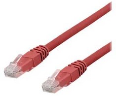 DELTACO U/UTP Cat6a tinklo kabelis, LSZH, 7m, raudonas