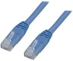 Deltaco TP-615B, 15 m, Cat6, U/UTP (UTP), RJ-45, RJ-45, Mėlynas