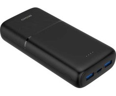 Deltaco 20 000 mAh išorinė baterija, 2x USB-A 18 W, 1x USB-C PD 20 W