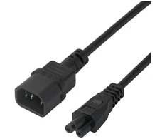 Maitinimo kabelis DELTACO IEC C14 - IEC C5, 1m, juodas / 1902268