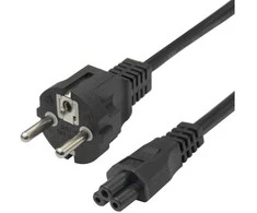 Maitinimo laidas DELTACO CEE 7/7 - C5, 1,5m, juodas / 1902301