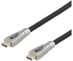 DELTACO Prime HDMI-4200 - HDMI su Ethernet kabeliu - HDMI (kištukas) į HDMI (kištukas) - 20 m - juodas - 4K palaikymas