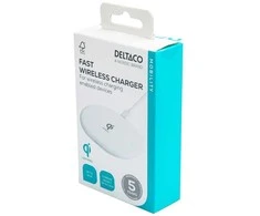 Bevielis kroviklis DELTACO, 10 W, USB-C, Qi, baltas QI-1039 / 1902335