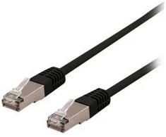 Deltaco SFTP-603SH, 0,3 m, Cat6, S/FTP (S-STP), RJ-45, RJ-45, juodas