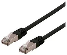 Deltaco SFTP-610SH, 10 m, Cat6, S/FTP (S-STP), RJ-45, RJ-45, juodas