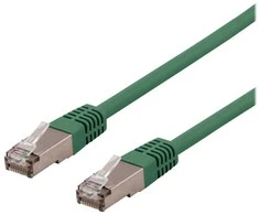Deltaco SFTP-65GH, 5 m, Cat6, S/FTP (S-STP), RJ-45, RJ-45, Žalias
