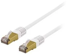 DELTACO S/FTP Cat6a jungiamasis kabelis, delta sertifikuotas, LSZH, 5 m, baltas