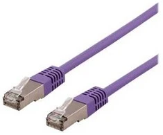 Deltaco SFTP-603PH, 0,3 m, Cat6, S/FTP (S-STP), RJ-45, RJ-45, violetinis
