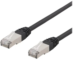 Deltaco SFTP-611UV, 1,5 m, Cat6, S/FTP (S-STP), RJ-45, RJ-45, juodas