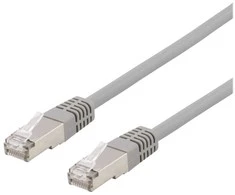 Deltaco SFTP-615H, 15 m, Cat6, S/FTP (S-STP), RJ-45, RJ-45, pilkas