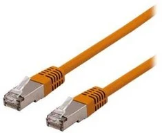 Deltaco SFTP-61ORH, 1 m, Cat6, S/FTP (S-STP), RJ-45, RJ-45, oranžinis