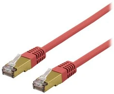 Deltaco SFTP-61RH, 1 m, Cat6, S/FTP (S-STP), RJ-45, RJ-45, raudonas