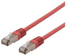 Deltaco SFTP-63RH, 3 m, Cat6, S/FTP (S-STP), RJ-45, RJ-45, raudonas