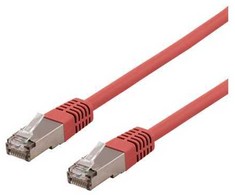 Deltaco SFTP-63RH, 3 m, Cat6, S/FTP (S-STP), RJ-45, RJ-45, raudonas