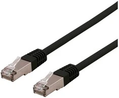 Deltaco SFTP-65SH, 5 m, Cat6, S/FTP (S-STP), RJ-45, RJ-45, juodas