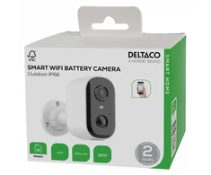 Smart Home baterijomis maitinama WiFi kamera DELTACO, skirta naudoti lauke, IP66 3MP SH-IPC19 / 1903824