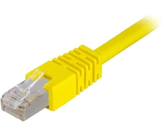 Deltaco STP-603GL, 0,3 m, Cat6, F/UTP (FTP), RJ-45, RJ-45, Geltonas