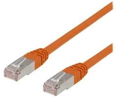 Deltaco STP-611-OR, 1,5 m, Cat6, F/UTP (FTP), RJ-45, RJ-45, Oranžinis