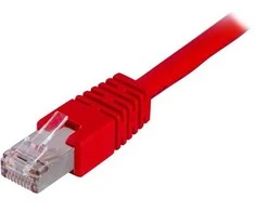 Deltaco STP-611R, 1,5 m, Cat6, F/UTP (FTP), RJ-45, RJ-45, Raudonas