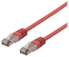 DELTACO U/STP Cat6a tinklo kabelis, LSZH, 1,5 m, raudonas