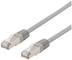 DELTACO STP-620AU - Komutacinis kabelis - RJ-45 (kištukas) į RJ-45 (kištukas) - 20 m - F/UTP (folija dengta neekranuota susukta pora) - CAT 6a - be halogenų - pilkas