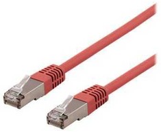 DELTACO U/STP Cat6a tinklo kabelis, LSZH, 3 m, raudonas