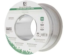 Deltaco TP-48PH, 100 m, Cat6, U/UTP (UTP), pilkas