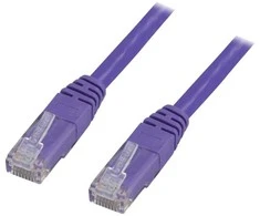 Deltaco TP-607P, 0.75 m, Cat6, S/FTP (S-STP), RJ-45, RJ-45, Violetinė