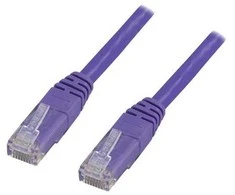 Deltaco TP-607P, 0.75 m, Cat6, S/FTP (S-STP), RJ-45, RJ-45, Violetinė