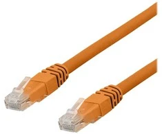 Deltaco TP-60ORAU, 0,5 m, Cat6a, U/UTP (UTP), RJ-45, RJ-45, oranžinis