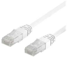 Deltaco TP-60V-50P, 0,5 m, Cat6, U/UTP (UTP), RJ-45, RJ-45, baltas