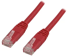 Deltaco TP-615R, 15 m, Cat6, U/UTP (UTP), RJ-45, RJ-45, raudonas