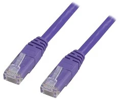 Deltaco TP-62P, 2 m, Cat6, RJ-45, RJ-45, violetinė